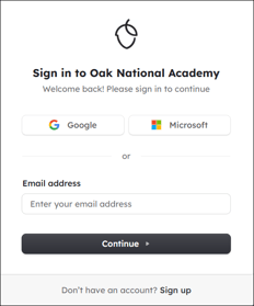 Sign in module for Aila